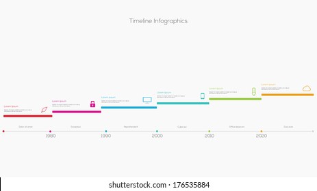 Timeline Infographic. Vector Design Template. 