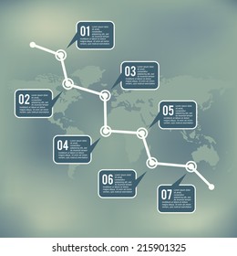 Timeline infographic. Vector design template