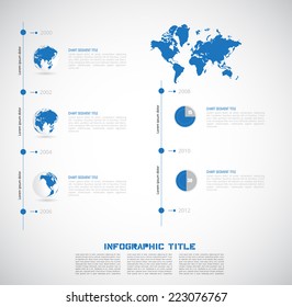 Timeline Infographic. Vector design template. 