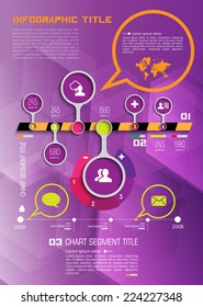 Infografía de línea de tiempo, plantilla de diseño de vector