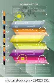 Timeline Infographic, vector design template