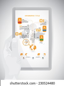 Timeline Infographic. Vector design template. 