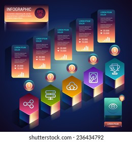Timeline Infographic. Vector design template eps 10.