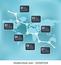 Timeline infographic. Vector design template