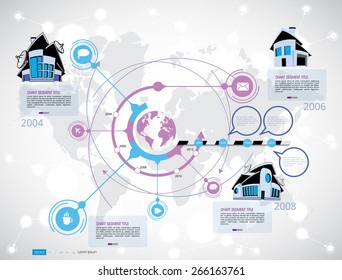 Timeline Infographic, Vector design template