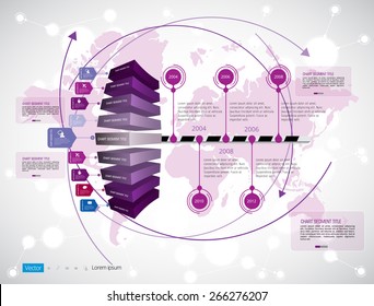 Timeline Infographic, Vector design template