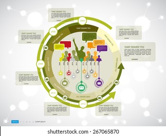 Timeline Infographic, Vector design template