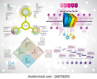 Timeline Infographic, Vector design template