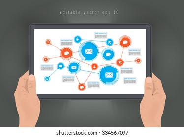 Infografik der Zeitachse, Vektordesign-Vorlage