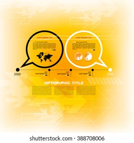 Timeline Infographic. Vector design template.
