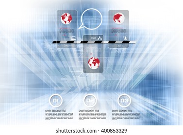 Timeline Infographic, Vector design template