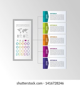 Timeline infographic vector for diagrams, graphs and presentation design.