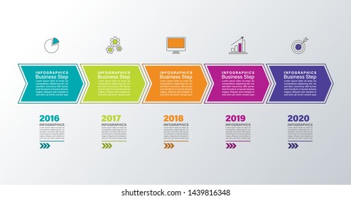 Timeline infographic vector for diagrams, graphs and presentation banners.