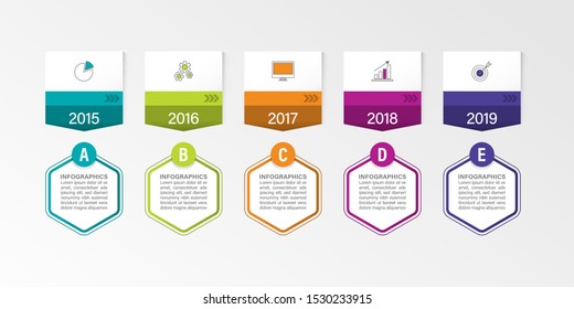 Timeline infographic vector for diagrams, graphs and presentation banners.
