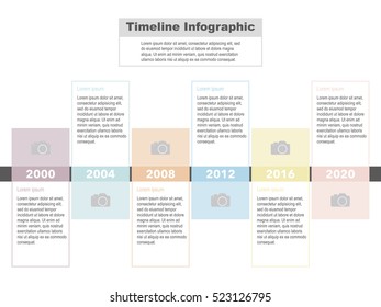 Timeline Infographic Vector illustration.