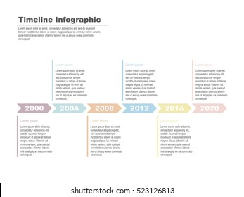 Timeline Infographic Vector illustration.