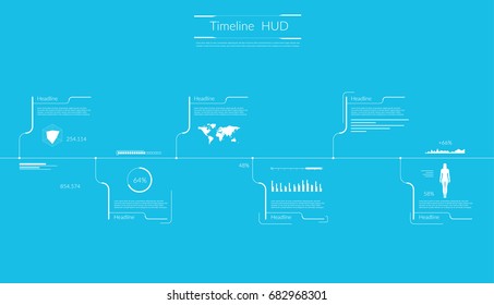 Timeline Infographic. Vector illustration