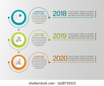 Timeline infographic vector template for diagrams, graphs, web design.