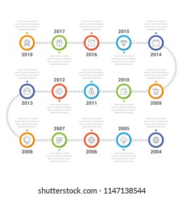 Timeline Infographics (15 Steps)