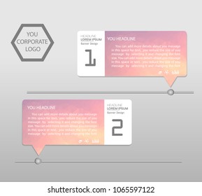 Timeline infographics banner. Template modern info graphic design, for business template, marketing, creative templates and graphics vector. Background.