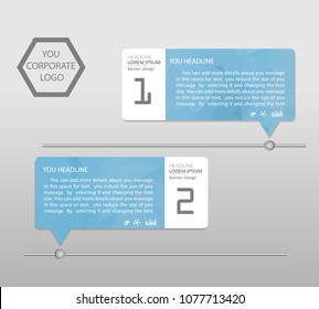 Timeline infographics banner. Template modern info graphic design, for business template, marketing, creative templates and graphics vector. Background.