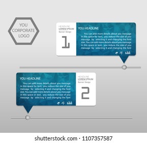 Timeline infographics banner. Template modern info graphic design, for business template, marketing, creative templates and graphics vector. Background.