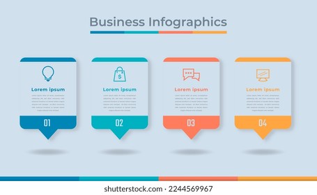 Timeline Infographics Business Data Visualization Process Chart. Abstract Diagram Graph with Steps, Options