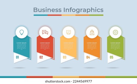 Timeline Infographics Business Data Visualization Process Chart. Abstract Diagram Graph with Steps, Options