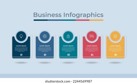 Timeline Infographics Business Data Visualization Process Chart. Abstract Diagram Graph with Steps, Options