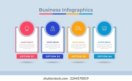 Timeline Infographics Business Data Visualization Process Chart. Abstract Diagram Graph with Steps, Options