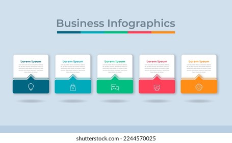 Timeline Infographics Business Data Visualization Process Chart. Abstract Diagram Graph with Steps, Options
