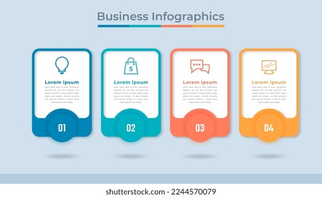 Timeline Infographics Business Data Visualization Process Chart. Abstract Diagram Graph with Steps, Options