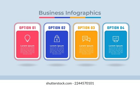 Timeline Infographics Business Data Visualization Process Chart. Abstract Diagram Graph with Steps, Options