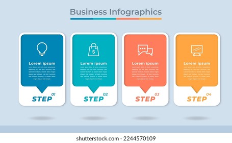 Timeline Infographics Business Data Visualization Process Chart. Abstract Diagram Graph with Steps, Options