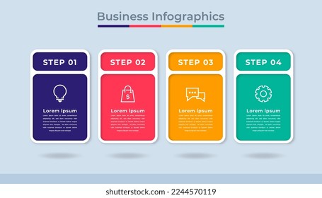 Timeline Infographics Business Data Visualization Process Chart. Abstract Diagram Graph with Steps, Options