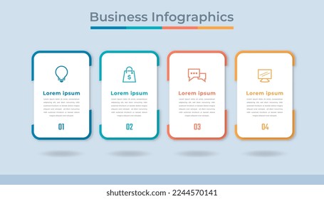Timeline Infographics Business Data Visualization Process Chart. Abstract Diagram Graph with Steps, Options