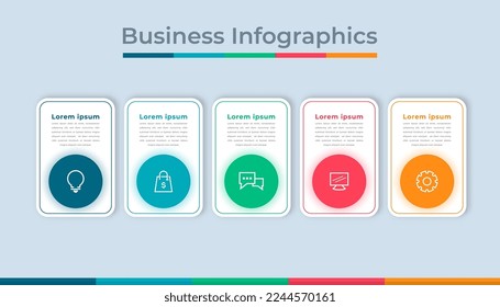 Timeline Infographics Business Data Visualization Process Chart. Abstract Diagram Graph with Steps, Options