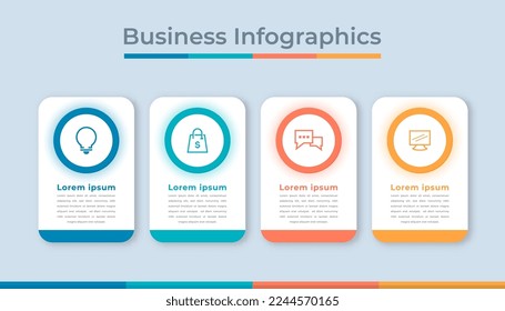 Timeline Infographics Business Data Visualization Process Chart. Abstract Diagram Graph with Steps, Options