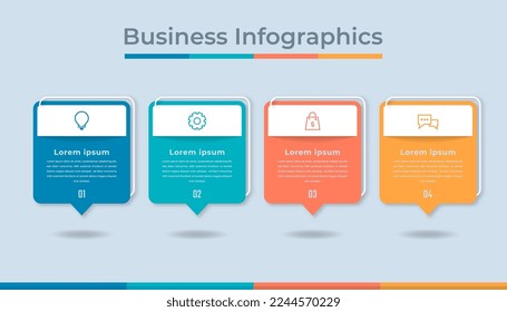 Timeline Infographics Business Data Visualization Process Chart. Abstract Diagram Graph with Steps, Options