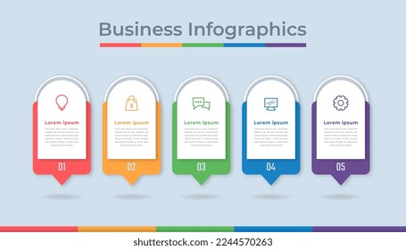 Timeline Infographics Business Data Visualization Process Chart. Abstract Diagram Graph with Steps, Options