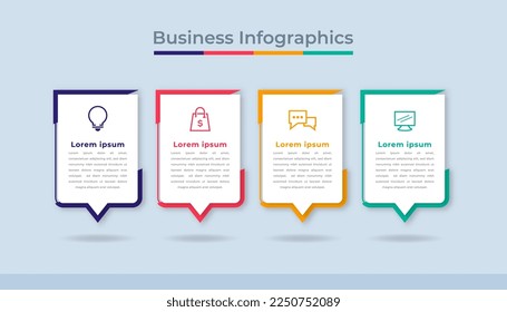 Timeline Infographics Business Data Visualization Process Chart. Abstract Diagram Graph with Steps, Options