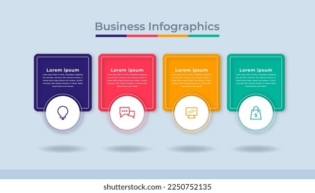 Timeline Infographics Business Data Visualization Process Chart. Abstract Diagram Graph with Steps, Options