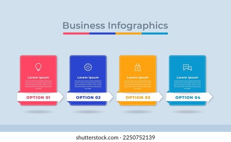 Timeline Infographics Business Data Visualization Process Chart. Abstract Diagram Graph with Steps, Options