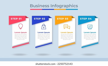 Timeline Infographics Business Data Visualization Process Chart. Abstract Diagram Graph with Steps, Options