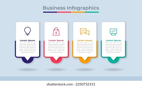Timeline Infographics Business Data Visualization Process Chart. Abstract Diagram Graph with Steps, Options