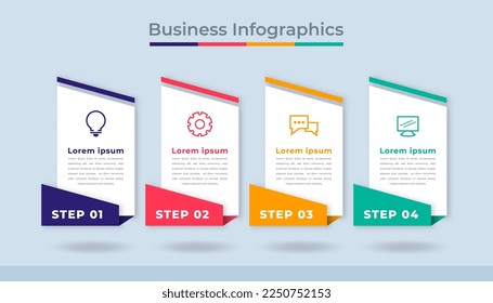 Timeline Infographics Business Data Visualization Process Chart. Abstract Diagram Graph with Steps, Options