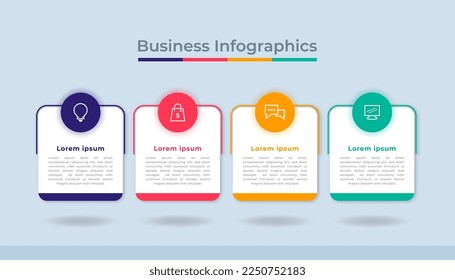Timeline Infographics Business Data Visualization Process Chart. Abstract Diagram Graph with Steps, Options