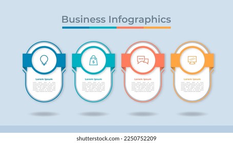 Timeline Infographics Business Data Visualization Process Chart. Abstract Diagram Graph with Steps, Options