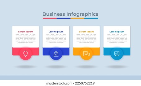 Timeline Infographics Business Data Visualization Process Chart. Abstract Diagram Graph with Steps, Options
