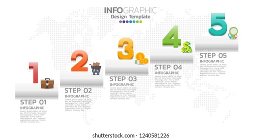 Timeline infographics design template with 6 options, process diagram, vector eps10 illustration